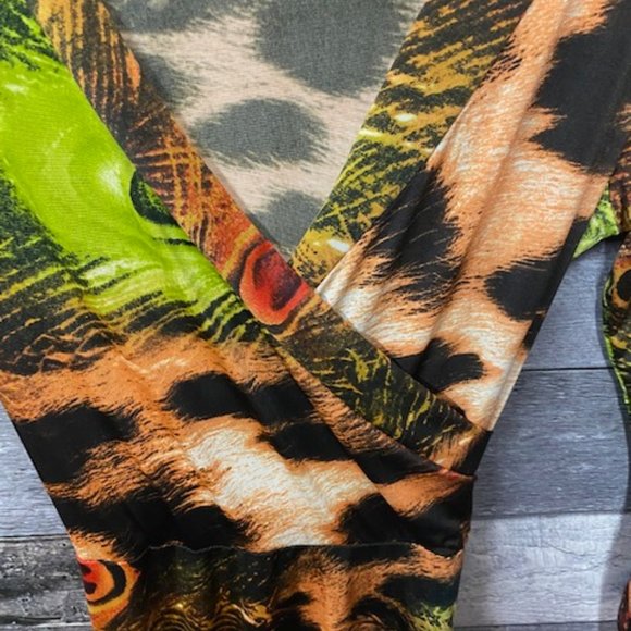 GOTSTYLE Animal Print Travel Resort Long Dress - Size: L - MI USA - **EUC** - Picture 5 of 6